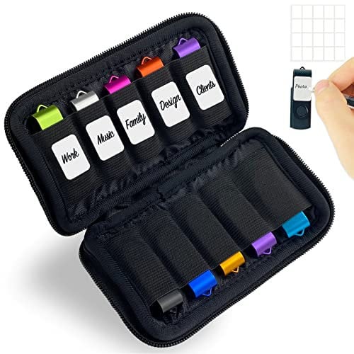 JBOS Aufbewahrungstasche, Aufbewahrungstasche für USB-Stick, JBOS Organizer für elektronisches Zubehör, Aufbewahrungstasche für USB-Sticks/Memory Stick/USB-Flash-Laufwerk/USB-Speicherstick