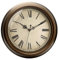 Plumeet Wanduhr aus Metall, 25cm Ruhige Retro Klassisch Wanduhr ohne Tickgeräusche für Wohnzimmer, Schlafzimmer, Batteriebetrieben (Römischen Ziffern)
