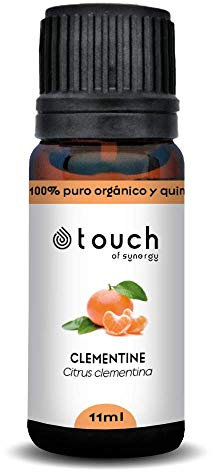 TOUCH OF SYNERGY - Aceite Esencial de Clementina 100% Puro, Orgánico y Quimiotipado | Aroma Cítrico Refrescante, Relajante y Energizante | 11mL