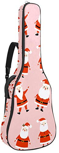 Gitarrentasche mit Reißverschluss, wasserdicht, weich, für Bassgitarre, Akustik- und klassische Folk-Gitarre, Weihnachtsmann
