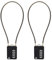 SISAV Cadenas à combinaison à 4 chiffres avec câble de 30cm/12pouces pour casier de gymnase scolaire,casque,classeurs,boîte à outils,valise,sac à dos,noir 2 Pièces