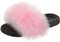 Nasogetch Pantofole Donna Peluche Ciabatte con Pelo Pelose Estive Sandali Pelliccia Ecologica 026 Rosa 40/41EU