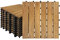 XMTECH 2m² Holzfliesen Klickfliesen – Akazien Holz Terrassenfliesen Balkonfliesen, 22er Set, 30x30cm mit Entwässerungssystem und Klicksystem (Modell A)