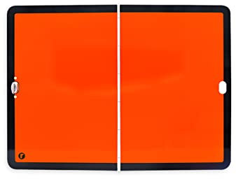 ADR-Tafel Klavierscharnier vertikal | Aluminium klappbar | zur Kennzeichnung von Gefahrguttransportern | Kantenschutz wählbar | Gefahrstoff | 400 x 300mm | Reflexionsklasse RA1/A (ohne Kantenschutz)
