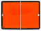 ADR-Tafel Klavierscharnier vertikal | Aluminium klappbar | zur Kennzeichnung von Gefahrguttransportern | Kantenschutz wählbar | Gefahrstoff | 400 x 300mm | Reflexionsklasse RA1/A (ohne Kantenschutz)