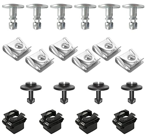 20 Stück für Audi A3 A4 A6 A8 TT VW Unterbodenschutz Motor Unterbodenabdeckung Schraube Metall Clip 108F2154 4A0805163 4A0805121A 8D0805121 8D0805960