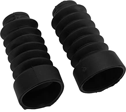 Soufflet De Fourche Avant, 2 Pcs Soufflet De Fourche Moto, Cache-Poussière En Caoutchouc Anti-Fissuration Pour Amortisseur De Moto (Le Noir)