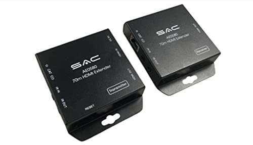 SAC HDMI Over CAT6/7 Extender 70m 1080P 60Hz Video Extender, HDMI over Ethernet Cable, HDMI Transmitter Receiver