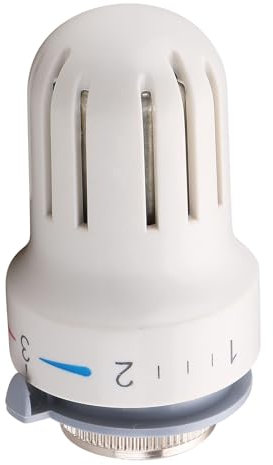 Wengart Tête de Radiateur Thermostatique WG4006,M30x1.5,tête de contrôle de la Température du Système de Chauffage adaptée à la vanne de radiateur domestique de bureau, Blanc