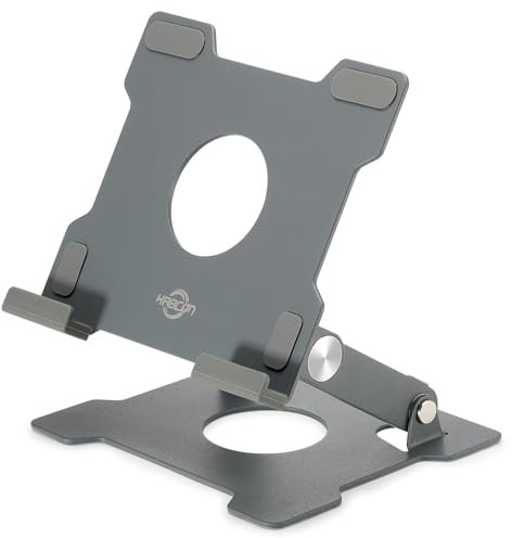 KABCON Tablet Stand,Tablet Holder for iPad,Adjustable Portable Multi Angle Desktop Stand Compatible with iPad Pro 9.7 10.5 12.9 Air Mini 1-4,Galaxy Tabs,Surface Pro Tablets,Kindle,E-Reader,Nexus-Grey