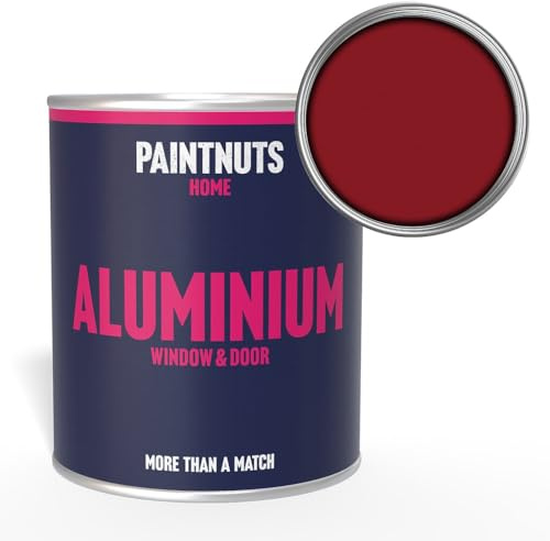 Paintnuts Aluminium Window & Door Paint - RAL-3003 - RUBY RED Gloss 1 Litre Tin