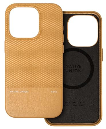 Native Union (Re Classic Case – MagSafe-kompatibel mit integrierten Magneten – Aus recycelten und pflanzlichen Materialien – Ultrarobust mit 1,8 m Fallschutz für iPhone 15 Pro (Kraft)