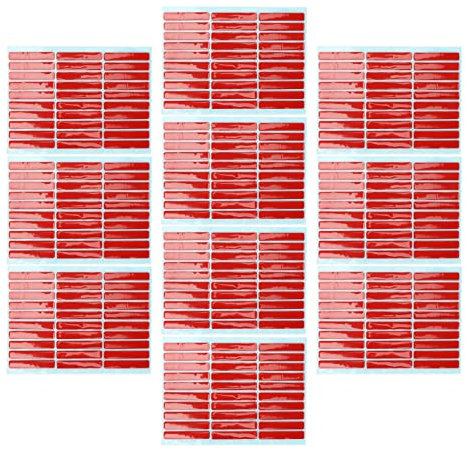 LIZEALUCKY 10 Sheet Nail Art Mounting Tape Double Sided Adhesive Tape Accessory for Nail Tip Display