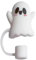 Bouchon de paille en silicone pour Stanley 76,2 et 1,134 g, capuchon de paille pour Halloween, anti-éclaboussures, couvercle de paille réutilisable, couvre-embout de paille pour Stanley (blanc)