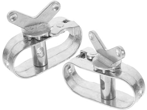 MERRYHAPY 2pcs Aluminum Pool Cover Cable Winch Outdoor Cable Tightener for Ground Pools Winter Safety Cover Fastener Metal Ratchet Hoist