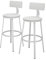 Vicco Barhocker Caracas, Hocker für die Bar, Weiß, 34 x 102 cm 2er Set