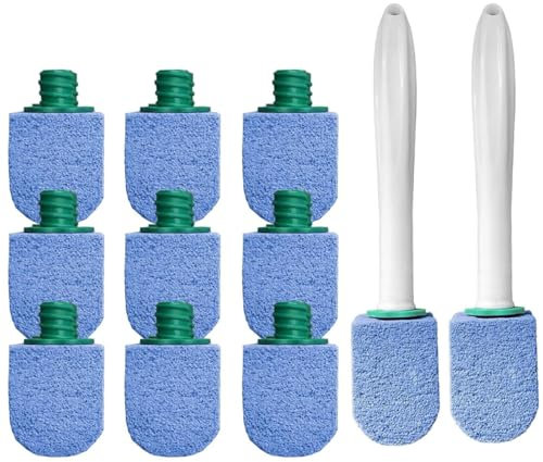 10 Stück Bimsstein Toilette, Blau Cleaning Block Wc mit 2 Griff, Bimsstein Toilettenreiniger, Hartnäckiger Kalk für Keramik, WasserhäHne, Saubere Toiletten, Waschbecken, Badewannen, OfenglastüRen