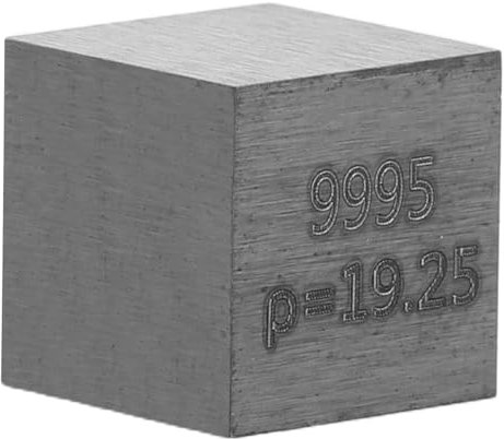 JECOMPRIS Seltene Elementmetalle Tantalwürfel Würfel aus Wolfram Metallwürfel Gewichte aus Wolfram Begleitwürfel einzigartige Metalle Wolframschrot Silver