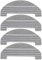 HUVNEXA Lot de 4 lingettes de Nettoyage for aspirateur Robot Proscenic M8 Pro Tampon pour aspirateur