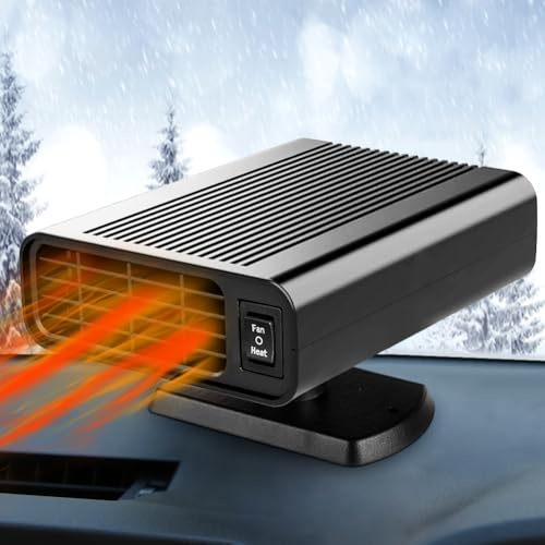 Car Heater-12V Car Heaters for Vehicle,2 in 1 Fast Heating Defrost Defogger 150W Car Heater that Plug in Cigarette Lighter