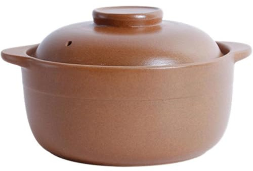 Pentola in ceramica, casseruole, pentola di terracotta grande, casseruola in con coperchio, pentole for cucinare, resistente al calore
