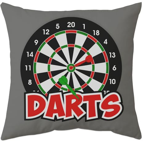 teikart Darts Kissenbezug 45x45cm, Dart Zubehör, Dart Geschenke für Männer | Geburtstagsgeschenk für Männer, Darts Deko Männerkissenbezug, Männergeschenke Zierkissenbezug