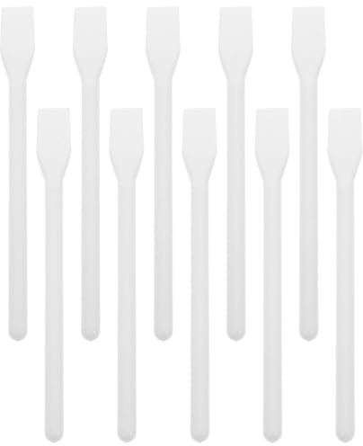 Gadpiparty 15pcs White Plastic Glue Smear Sticks for DIY Crafting, Long Handle Glue Spreaders and Scrapers, Face Mask Applicator Tools for Art and Makeup Use