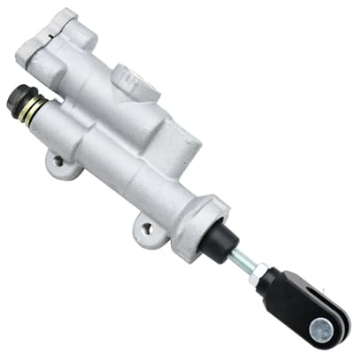 Pompa freno Pompa freno posteriore per moto Pompa freno idraulica posteriore adatta per CRF450R CRF250R CRF450X CRF250X(Black)