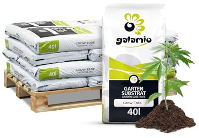 GALAMIO Grow-Erde 480 L (12 x 40 L) 1 Palette | Für Pflanzen mit hohem Nährstoffbedarf