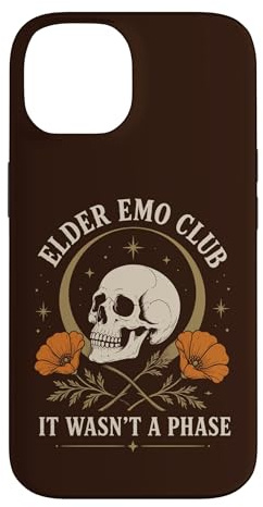 Hülle für iPhone 14 Elder Emo Club Emo Humor Gothic Skull Phase Zitat