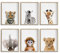 Ephany Art YMX016 Baby-Tier-Poster und -Drucke, 6 Stück (ungerahmt) niedliche Tierfotografie Wanddrucke für Baby-Jungen und Mädchenzimmer YMX016 (20 x 25 cm)