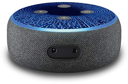 2er Set Folie Cover für intelligenten Smart Speaker Lautsprecher Aufkleber Schutzfolie Skin selbstklebend passgenau Klebefolie für Sprachassistent R137 (Nr. 32 Datenstrudel)