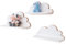 MOLILAND 3er Set Wandregal Kinderzimmer Weiß | Babyzimmer Wolkenregal für Bücher, Spielzeug, Dekoration | Regal Wolke aus Holz | Skandinavischen Stil | Schweberegal Wanddeko Fantasy- Elegance