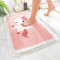 Badezimmerteppich Rosa Einhorn Badematte Flauschig Mikrofaser Badvorleger rutschfest Duschvorleger Schnelltrocknend Badteppich Waschbar Duschvorleger Verdicken Badematten Badmatte 40x60cm