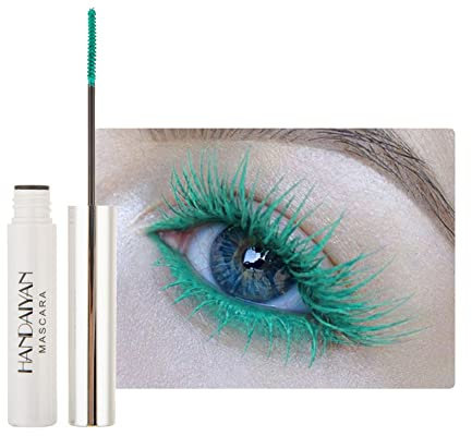 12 Colors Waterproof Mascara Non-Dizzy Long-Lasting Mascara Bleu Blanc Violet Vert Eyelash Eye Makeup