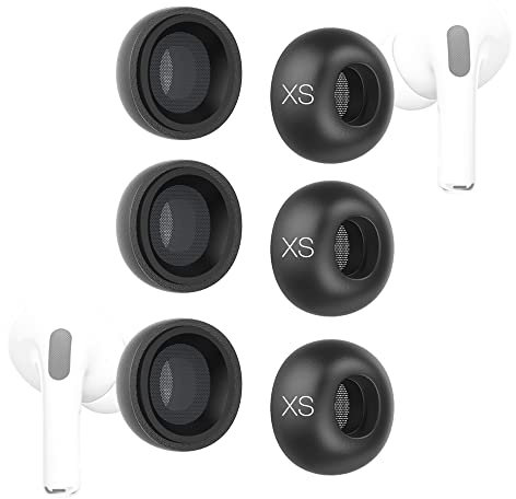 TENNMAK Ersatz-Ohrstöpsel aus Memory-Schaum für AirPods Pro/AirPods Pro 2. Generation 2022, Geräuschisolierung, Ohrstöpsel in Größe XS, 3 Paar