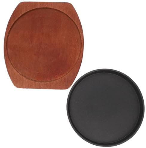 Cabilock 1pc Induction Stovetop Grill Pans Baking Trays for Oven Induction Sizzler Platter Steak Griddle Grill Plate Stovetop Grill Nonstick Stovetop Grill Pan BBQ Stovetop Grill