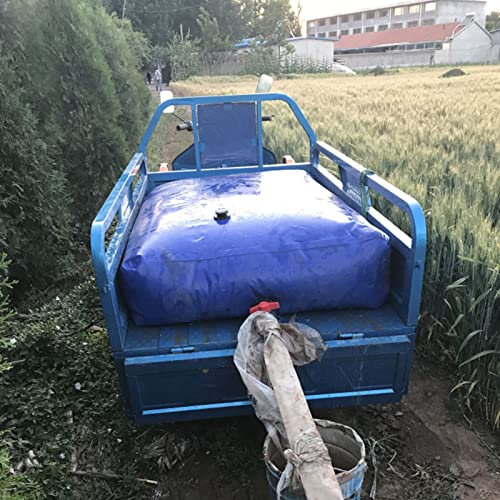 DLAZUM Wasserspeicherblase Farm Garden Wasserspeicherbeutel, dürrebeständiger, Flexibler Notfall-Wasserblasenbehälter, tragbarer Wassertankspeicher für den Außenbereich (Größe: 1,5 x 1 x 0,7 m/1000