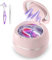Ultraschallreinigungsgerät 48000Hz Ultraschallreiniger | 24W | 180ML | Ultrasonic Cleaner mit UV Lampe Ultraschallbad für | Zahnersatz | Retainer | Aligner | Prothesen | Zahnschiene | Schmuck | (Rosa)