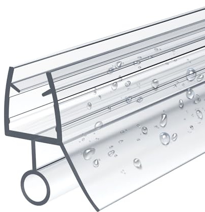 EMKE Duschtürdichtung Duschdichtung Ersatzdichtung für 7–8 mm Glastüren 800mm Duschdichtungen für Duschtüren Dicke Gummilippe Dichtung Dusche Glastür