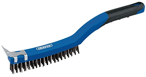 Draper 17179 Wire Scratch Brush with Scraper, 350 mm Length