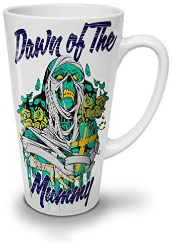 Wellcoda Dawn Of Mummy Dead Latte Mug, Beast Coffee Cup - Comfortable Handle, Two Side Print, Sturdy Ceramics