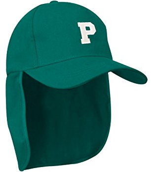 MFAZ Morefaz Ltd Junior-Legionär-Stil Jungen Mädchen Mütze Baseball Nackenschutz Sonnenschutz Cap Hut Kinder Kappe A-Z Letter (P)