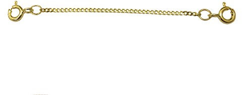 ANTOMUS® REAL 9 CARAT GOLD (375) 2.5 INCH QUALITY CLIP ON SAFETY CHAIN.