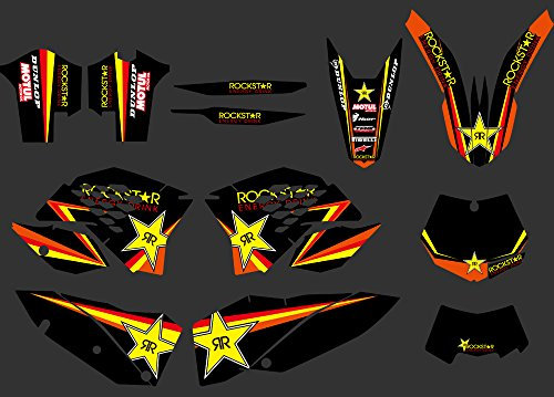 DST0274 personalizado Motorcross pegatinas Dirt Bike calcomanías 3M Kit de gráficos para EXC Series 2008 2009 2010 2011
