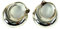 GURU SHOP Breite Indische Silbercreolen Creolen, Ohrringe, 1,2 cm