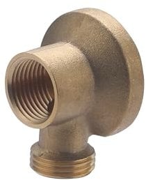 Raccord Laiton a Visser - Coude Applique mâle femelle 15x21 (1/2) NOYON & THIEBAULT