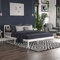 Vida Designs Milan King Size Bed, 5ft, Bed Frame, Solid Pine Wood, Headboard, Low Foot End, Bedroom Furniture, White & Pine