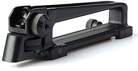 N / A Tactical 223 Abnehmbarer und Abnehmbarer Tragegriff M4 M16AR15 Visierhalterung mit Doppelloch-A2-Rückspiegel Picatinny-Schiene 20 mm Standard-Oberschienenbasis