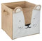 WOWGADGET Faltbox Löwe / Aufbewahrungsbox für Kinder,aus Stoff im Würfel für Regale und Schränke. Sortierbox/ Spielzeugkiste Toy Bin für Dokumente, Spielzeug uvm./ Kinderzimmer Boxen 30x30x30cm